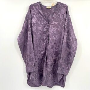 Soft Surroundings Green Button-Up Shirt – Medium